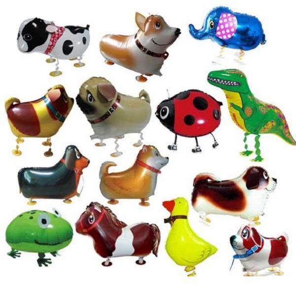 2021 neue Super Nette Cartoon Haustier Helium Spaziergang Tiere Ballon Aluminium Folie Ballon Für Party Geburtstag Weihnachten Halloween Hochzeit Dekoration