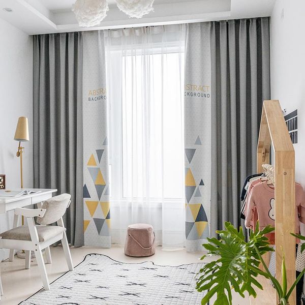 

curtain & drapes 2021 design blackout curtains drape for bedroom nordic simple style combined window treatment blind living room