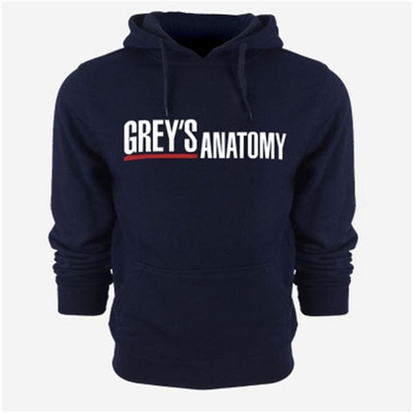 

men's hoodies & sweatshirts men fashion grey s anatomy letter print hooded mens and active oversized for autumn with hip hop winte, Black