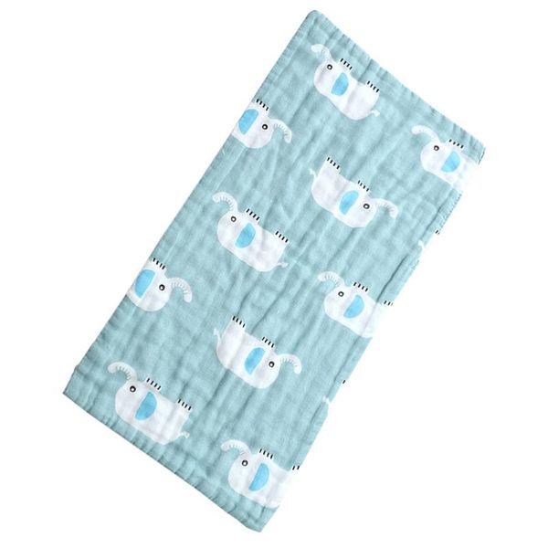 

towels & robes 2pcs baby cotton printing washcloths 6 layer gauze high-density towelette for born infant random pattern