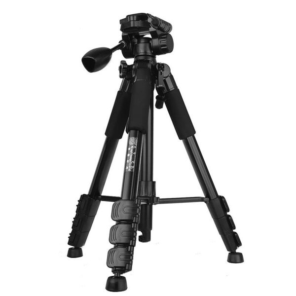 

tripod professional portable travel aluminium camera accessories stand with pan head for canon dslr tripods