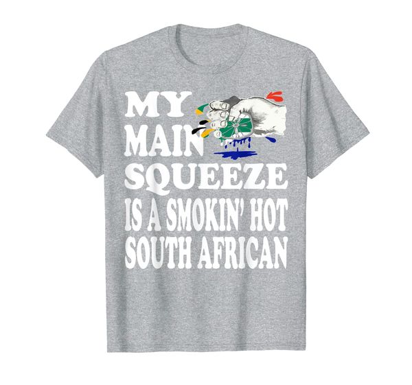 

south africa culture girlfriend wife mate matching couples t-shirt, White;black