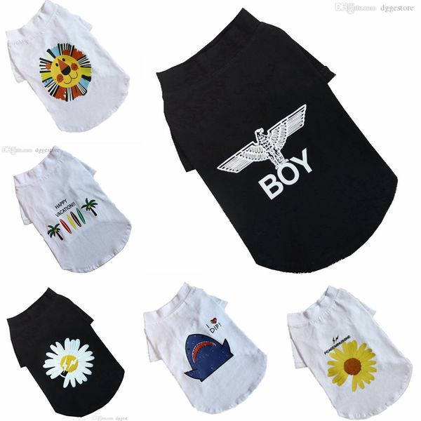 

Fashion Print Dog Apparel Dogs Clothes Pet T-Shirt Sublimation Dogg Shirt Breathable Colorful Puppy Sweatshirt For Small To Medium, Remark color