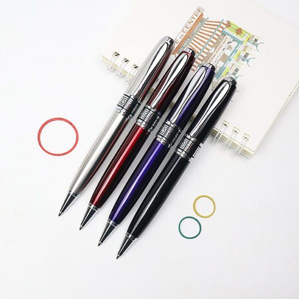 

ballpoint pens metal luxury pen 0.7mm blue/black ink roller business writing office school stationery supplies, Blue;orange