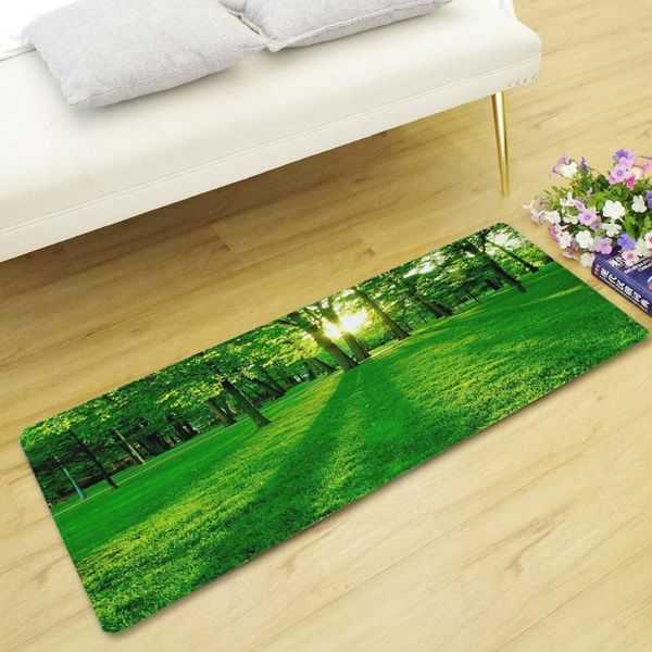 

carpets rugs for living room bedroom green leaves printed kitchen floor carpet absorbent hallway rug bathroom doormat shower mat