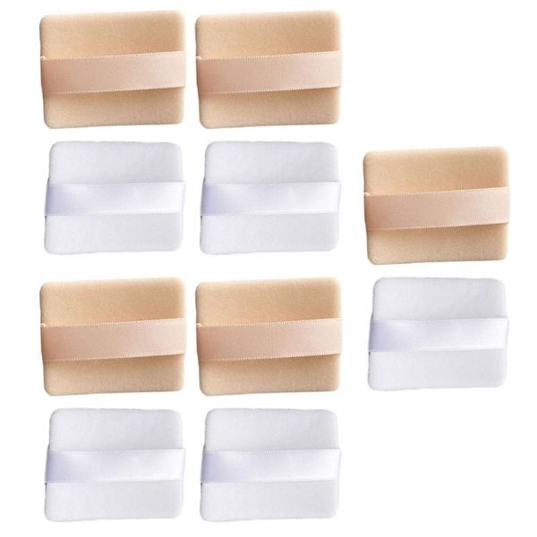 

sponges, applicators & cotton 10pcs makeup puffs pads with strap loose powder body