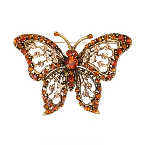

pins, brooches sharppin insect rhinestone women hijab brooch vintage butterfly sweater coat lapel pin scarf clips clothing accessories, Gray