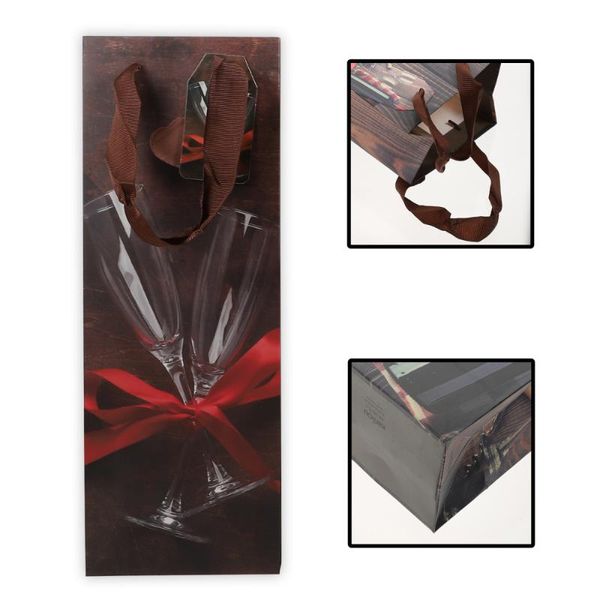 

gift wrap 4pcs exquisite red bags handy portable decorative (assorted color)