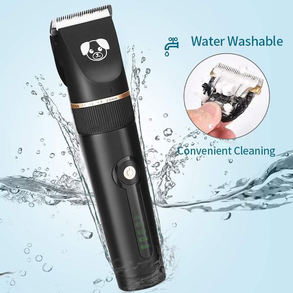 

a-c3 usb rechargeable electric ceramic blade pet hair cutters kit grooming trimmer professional dog clippers