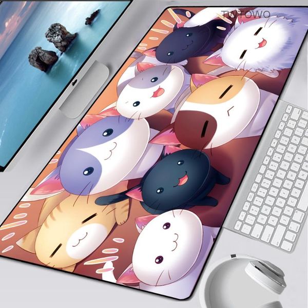 

mouse pads & wrist rests xxl pad cat gaming anti-slip lappc mice mat lion mousepad rubber cute desk keyboard computer accessories