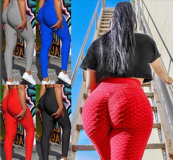 Push Up Tayt Spor Tayt Kadın Legins Spor Yüksek Bel Sweatpants Anti Selülit Pantalon Taille Haute Artı Boyutu