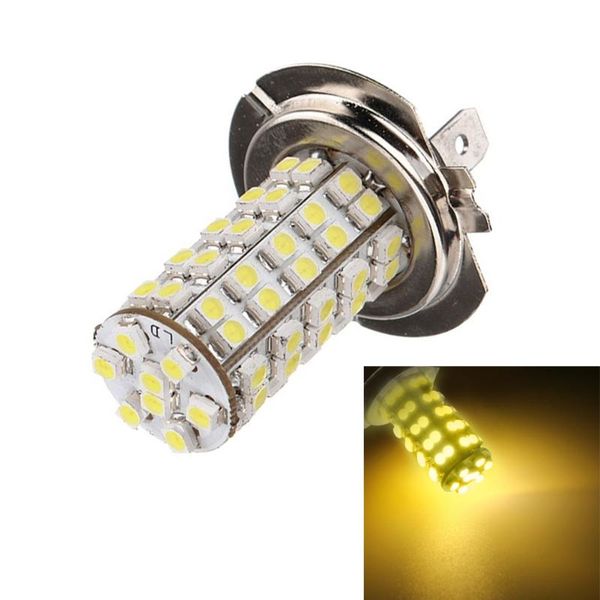 

car headlights white 12v 68 smd h7 6000k led bulb head light fog lamp vehicle