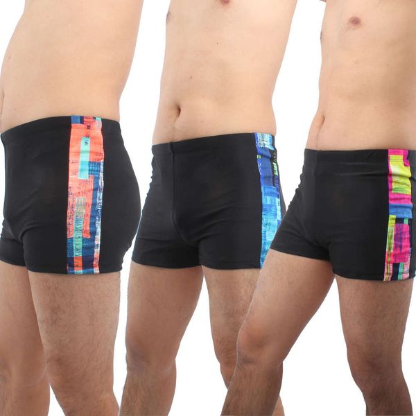 

swimwear swimming trunks men's fashion contrast flat corner beach