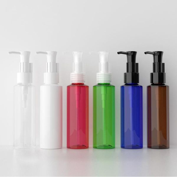 

storage bottles & jars 40pcs 100ml empty cosmetic plastic cleansing oil pump container massage dispenser pet bottle clear green black white