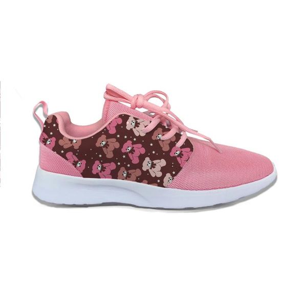 

sneakers cartoon little bear cute pretty fashion kids sport running shoes cool casual breathable 3d printing gift boys girls, Black;red