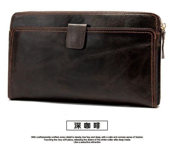 

wallets male genuine leather men's for holder clutch bags coin purse men, Red;black