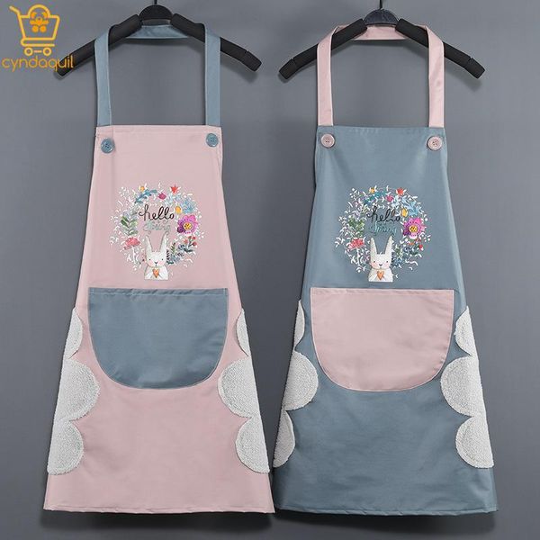 

aprons kitchen apron children's and cap cute for women waterproof hairdressing accessories