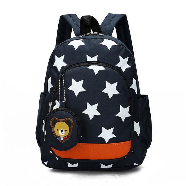 

stars printing nylon children school bags backpacks kids kindergarten baby boys girls nursery toddler cute rucksack