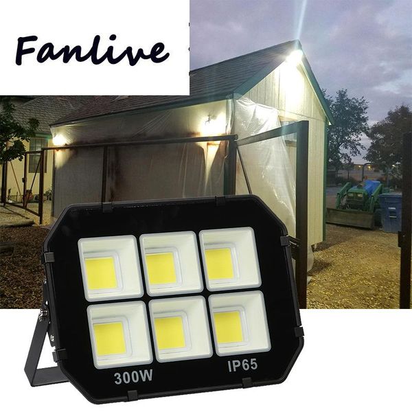 

floodlights 10pcs 50w 100w 200w 300w cob flood light waterproof ac110v 220v led floodlight outdoor projector lamp spotlight for garden