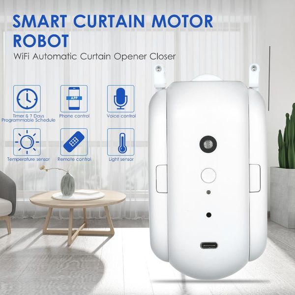 

smart home control tuya automation switchbot electric drive curtain motor phone app alexa google