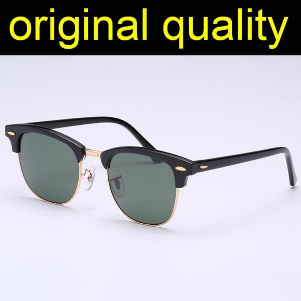 

3016 sunglasses mens women real glass lenses acetate frame sun glasses oculos, White;black