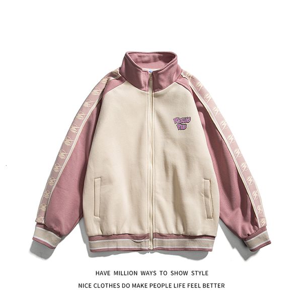 

women's jackets baseball jacket, retail belt, university bomber shirt, couple sweatshirt, autumn and spring novelty, Black;brown