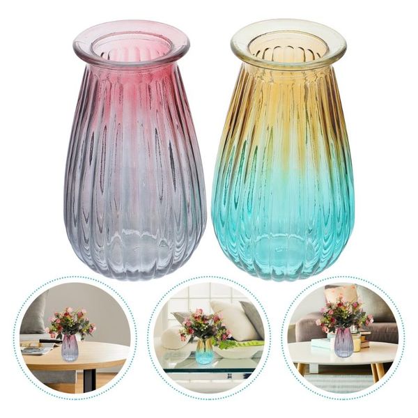 

vases 2pcs glass vase decorative flower holder centerpiece ornament