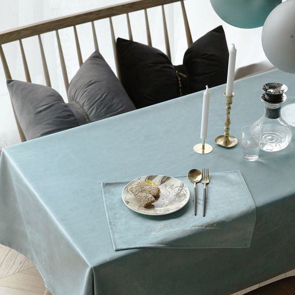 

net red ins nordic pure veet tablecloth simple rectangular round cover tea