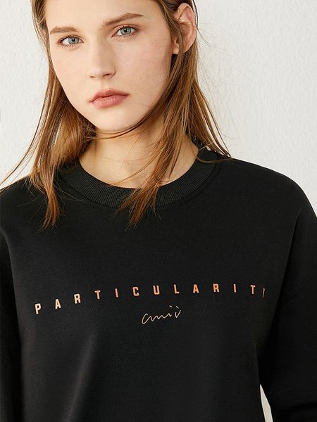 

women's hoodies & sweatshirts moletom minimalista para mulheres de inverno, blusa feminina com capuz fashion, bordado, lÃ£ grossa, pulÃ´v, Black