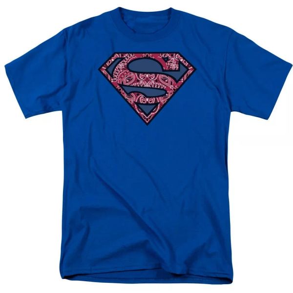 

Superman Paisley Shield T-Shirt DC Comics Sizes S-3X NEW, White;black