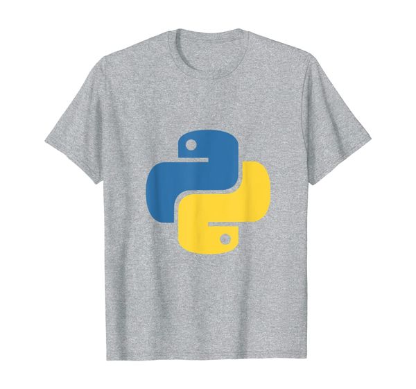 

official python logo for developers t-shirt, White;black