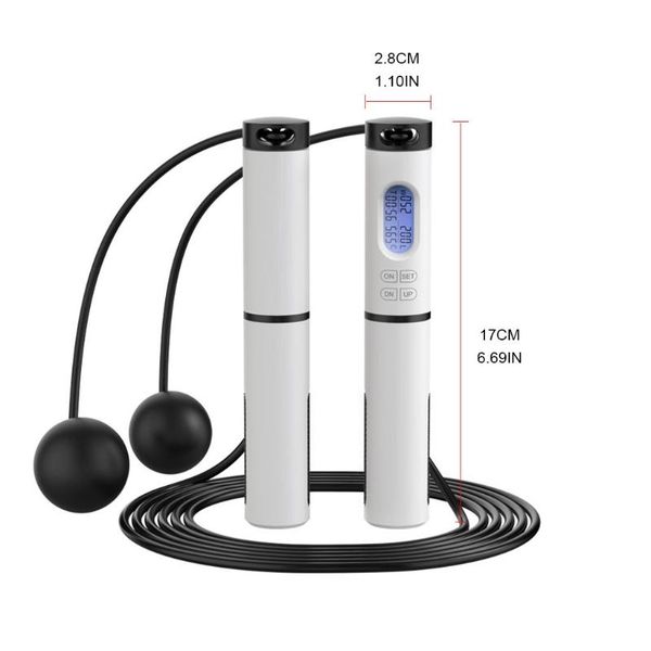 

jump ropes cordless steel wire skipping rope with count display professional protable u7ef