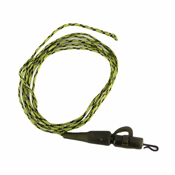 

braid line 1 pcs fishing ready tied lead core leaders helicopter rig chod 45ib leadcore with quick change swivel clips