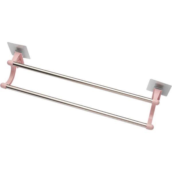 

towel racks stainless steel self adhesive bathroom bar rack holder storage hanging hanger kitchen el washcloth clothes shelf