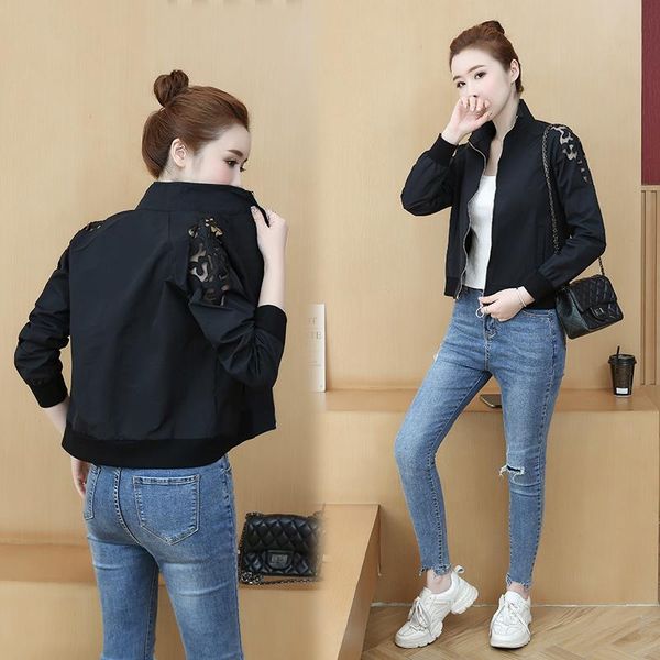 

women's jackets autumn spring white black green loose women jacket runway 2021 korean casual female coat cool outwear streetwear, Black;brown