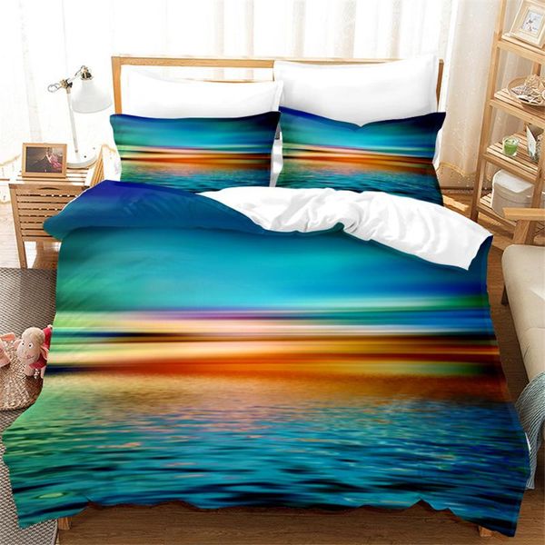 

bedding sets cloud landscape quilt cover  single double girl duvet 3d print home textiles