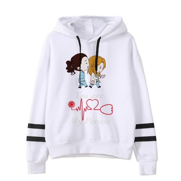 

women's hoodies & sweatshirts crop sweatshirt greys anatomy hoodie women long sleeve pullover spring autumn harajuku 90s jumper clothes, Black