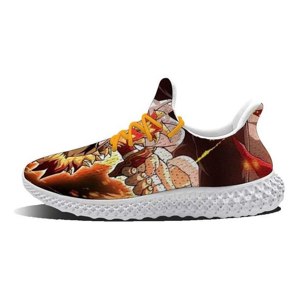

2021 diy custom kamado tanjirou anime youth fashion personality street style running shoes sports shoes carton men and women 5rby