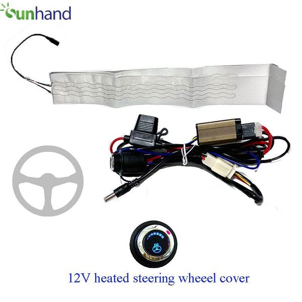 

car seat covers 12v heated steering wheel kit with signal 6 shift switch for cars