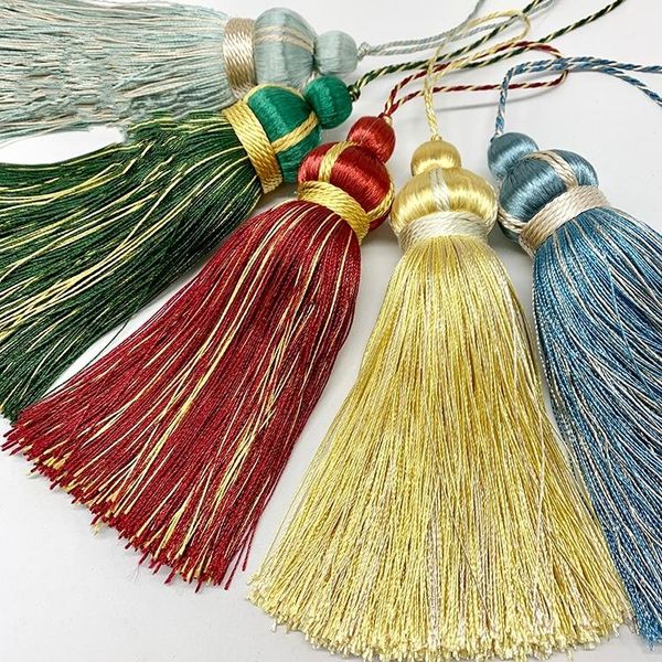 

6pcs/11cm lanyard silk tassel sewing curtain simple big accessories key pendant for fabric home decoration other decor