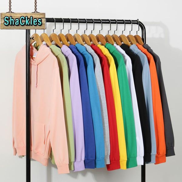 

men's hoodies & sweatshirts fashion brand hoodie spring and autumn casual sweatshirt solid color top, Black