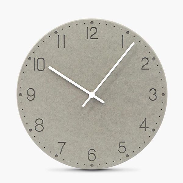 

wall clocks modern design wooden 12 inches colorful clock vintage pendulum mute safe quartz movement home 5cl24