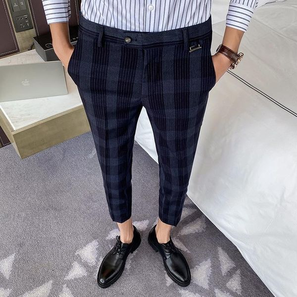 

men's suits & blazers summer 2021, high-grade business trousers, ankle length, office and social leisure street clothing, White;black
