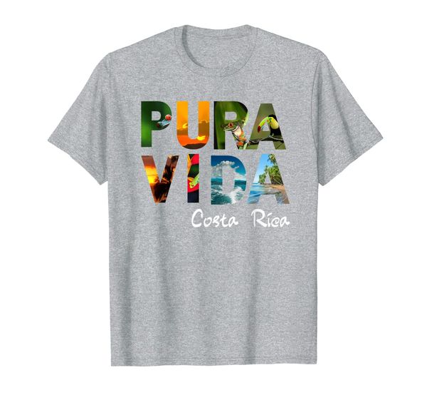 

pura vida costa rica men women kids t-shirt, White;black