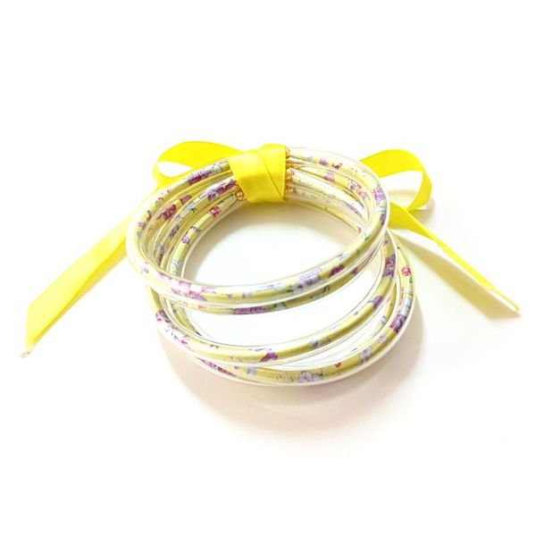 

bangle sell bangles stack silicone plastic beads jelly bracelet for women fill gold powder bowknot friendship glitter, Black