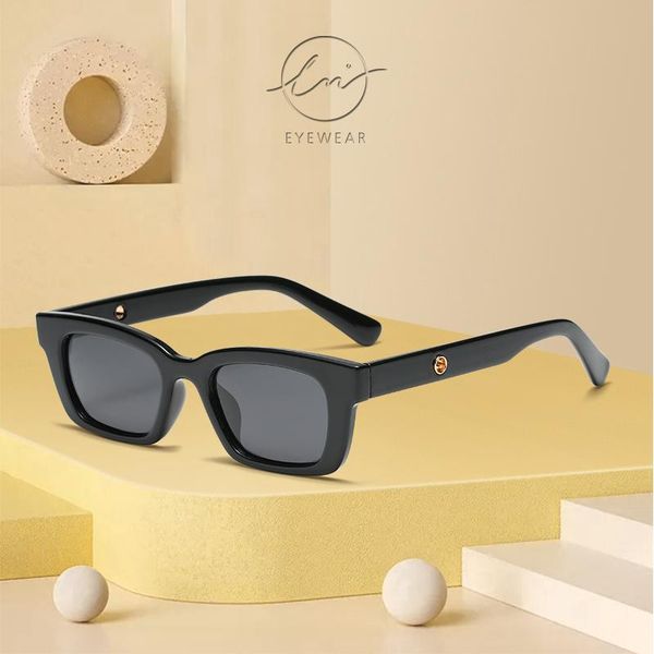 

brand designer fashion polarized vintage sunglasses women retro sunglass rectangle sun glasses uv400 lunette de soleil femme, White;black