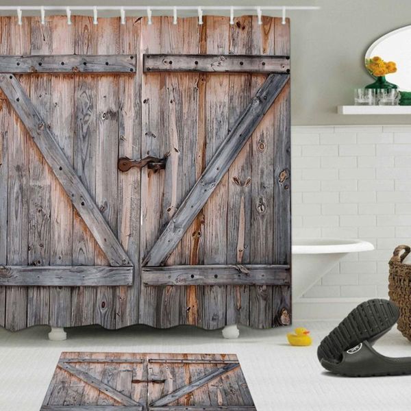 

shower curtains 1pc curtain retro waterproof digital printing door pattern partition decoration for el