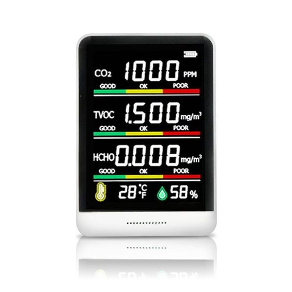 

smart home control portable co2 meter digital temperature humidity sensor dioxide tvoc tester quality formaldehyde detector carbon monitor h