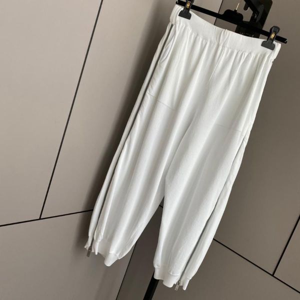 

women's pants & capris 2021 women fashionable loose zipper 0623, Black;white