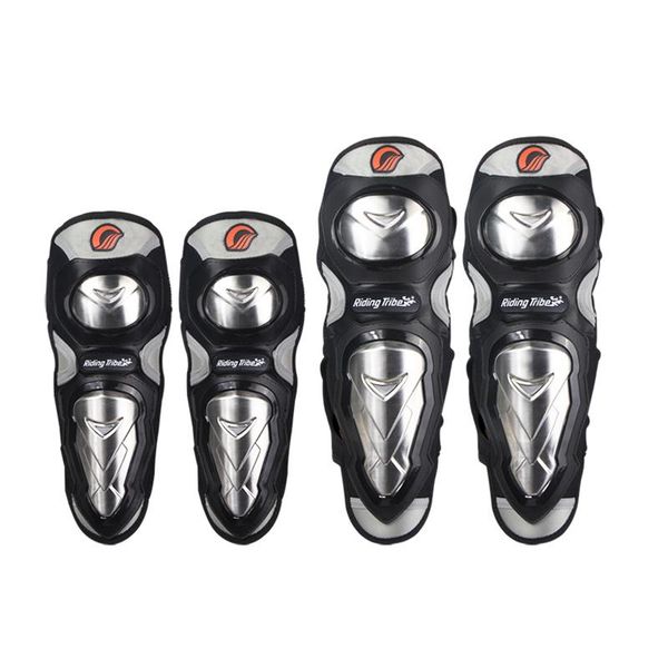 

elbow & knee pads motorcycle protector joelheira motocross guard mtb ski protective gear rodilleras, Black;gray
